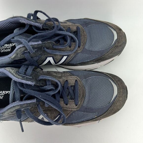 Size 11 - New Balance 990v5 Made in USA Navy Silver main image 8